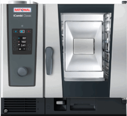 ÅRSLEJE AF Industriovn Rational Classic  6 stik. Udbetaling 9998 kr. / mdr. leje 1498 kr.